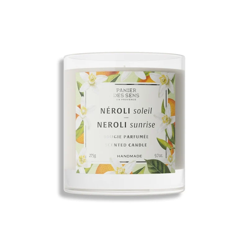 Bougie parfumée cire végétale - Parfum Néroli Soleil 275g