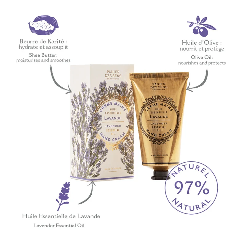 Crème pour les mains - Huile Essentielle de Lavande 75ml