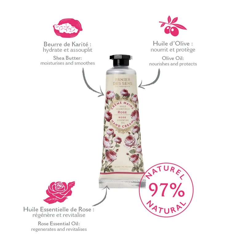 Coffret Crèmes Mains aux huiles essentielles - Lavande, Rose, Verveine (3x30ML)