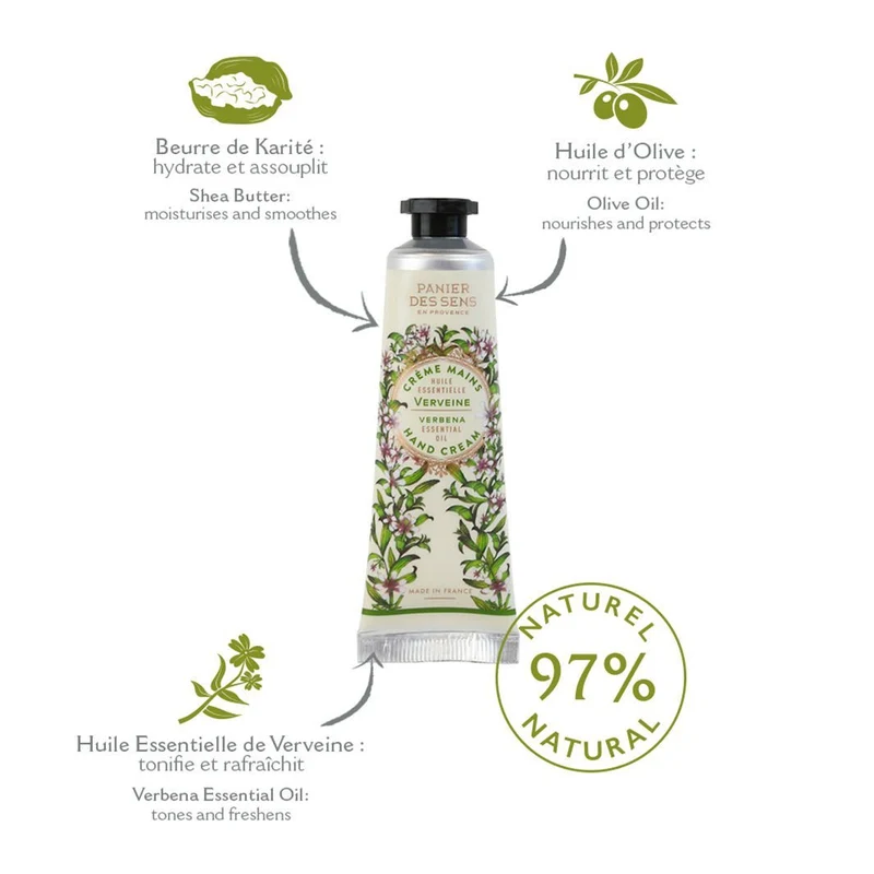 Coffret Crèmes Mains aux huiles essentielles - Lavande, Rose, Verveine (3x30ML)