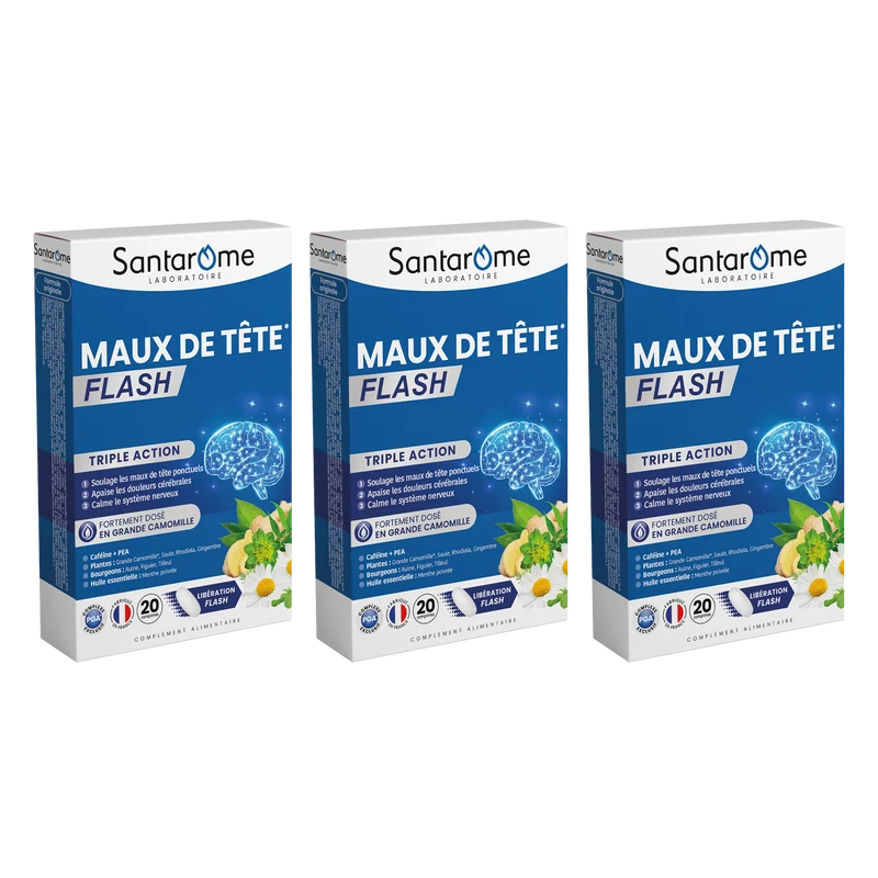 Maux de Tête Flash - 20 comprimés