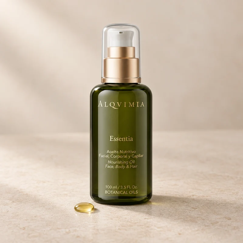 Huile nourrissante Alqvimia Essentia pour le visage, le corps et les cheveux 100 ml