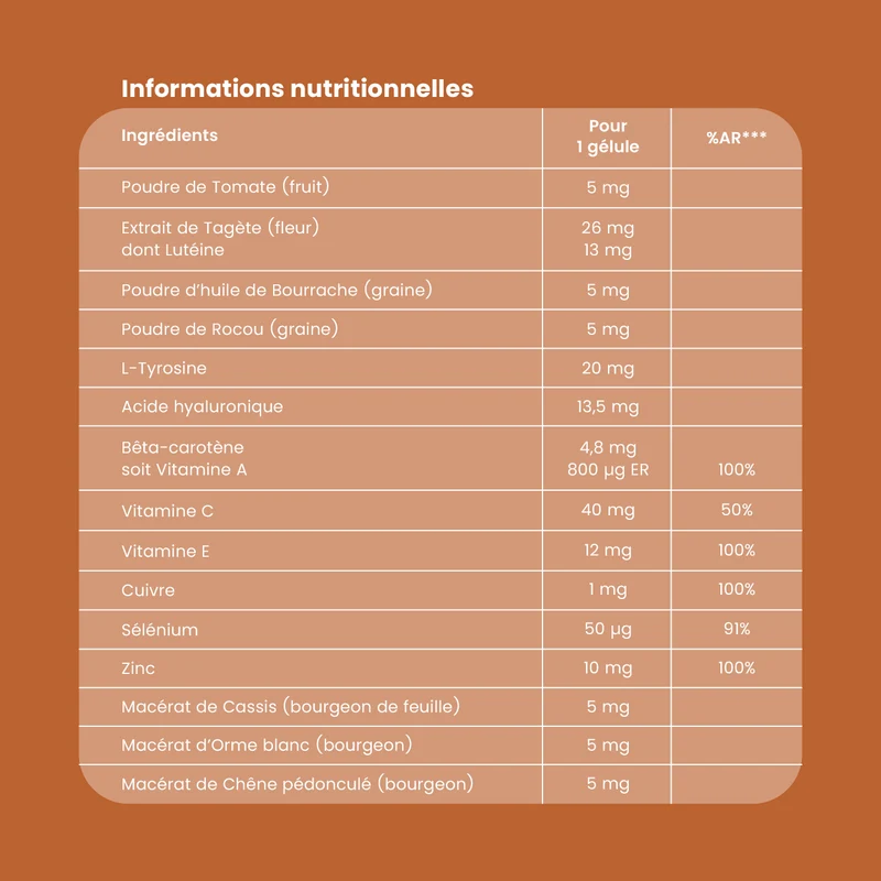 Sublime Soleil 2 en 1 – Autobronzant et Préparateur solaire – 60 gélules 2 mois