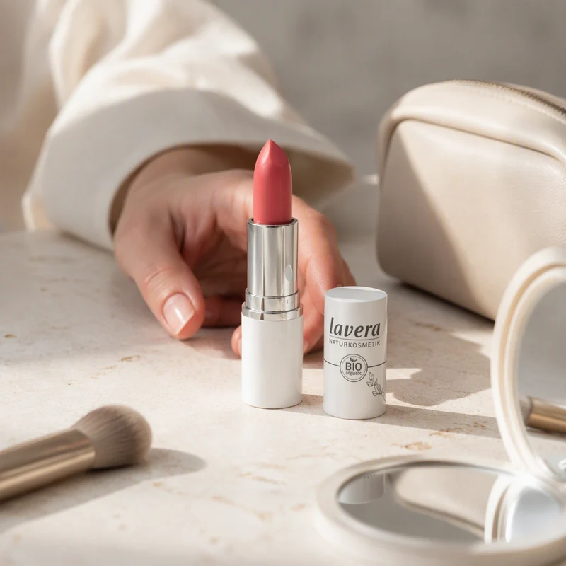 Rouge à lèvres crème éclat Lavera 07 Pastèque