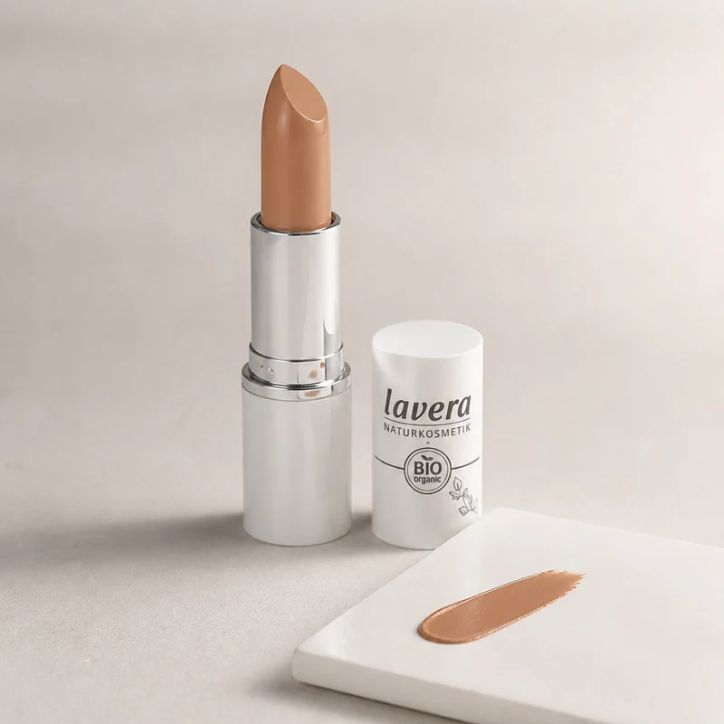 Rouge à lèvres crème éclat Lavera 06 Ocre doré