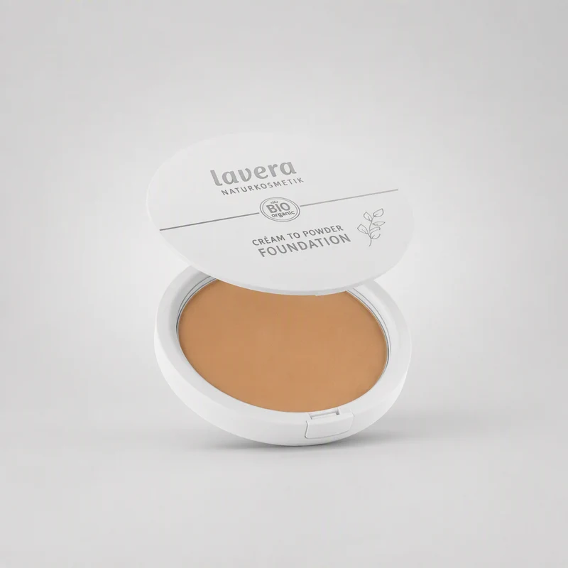 Fond de teint crème poudre de maquillage Lavera 02 Tanned