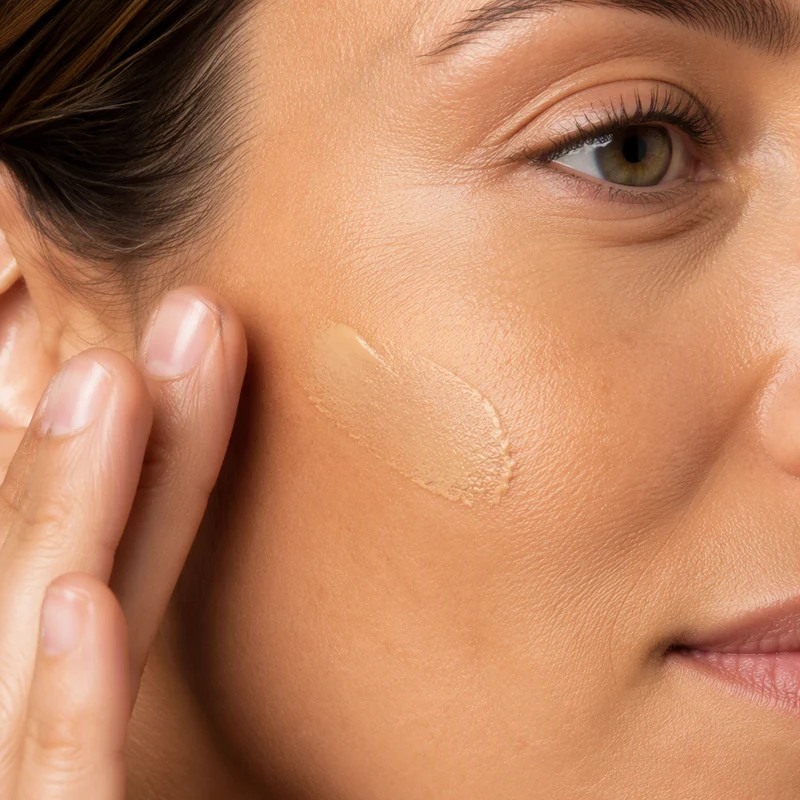 Fond de teint crème poudre de maquillage Lavera 02 Tanned