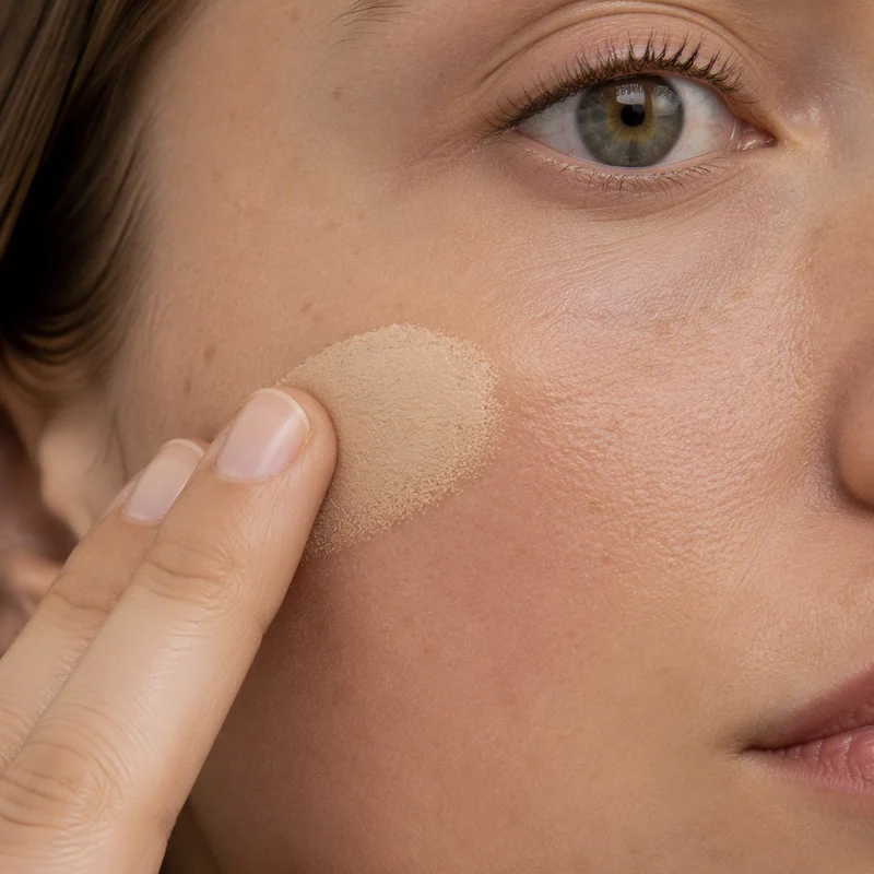 Fond de teint crème poudre de maquillage Lavera 01 Light
