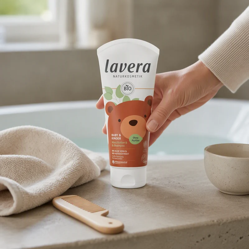 Gel douche et shampoing Lavera pour bébés et enfants 200 ml