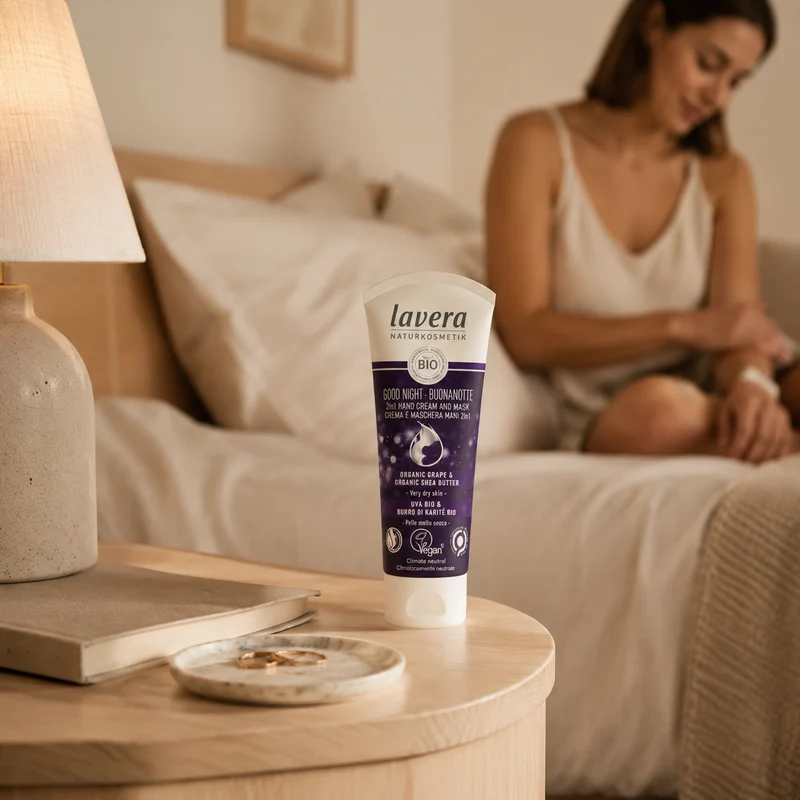 Crème pour les mains et masque de nuit Lavera 75 ml