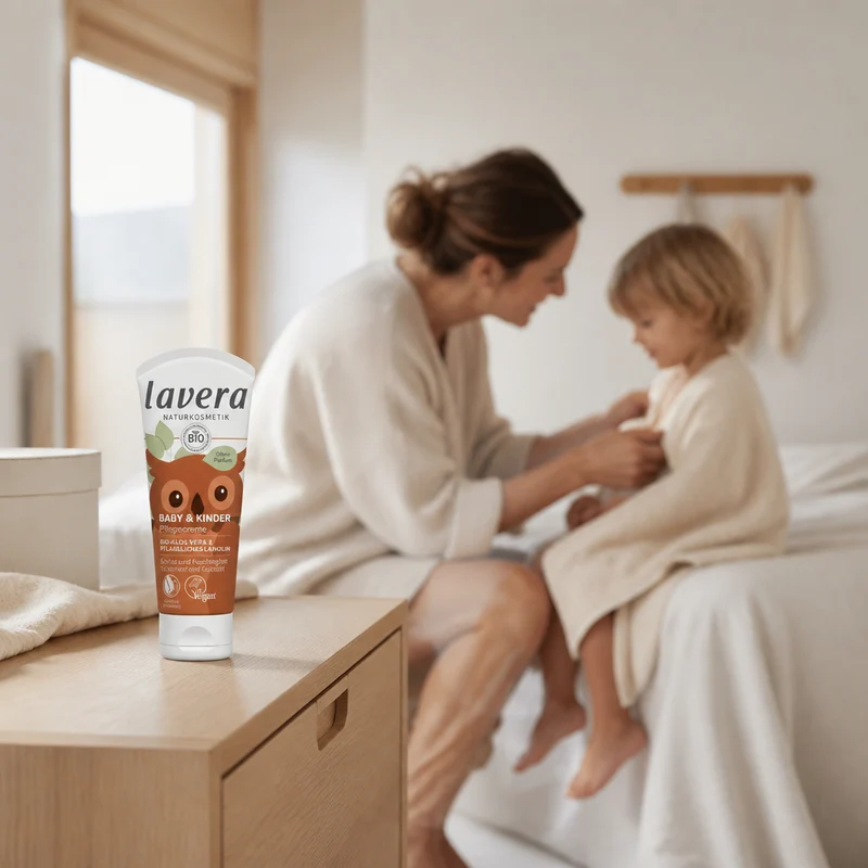 Lavera Crème Hydratante Ultra Douce pour Bébés et Enfants 75 ml