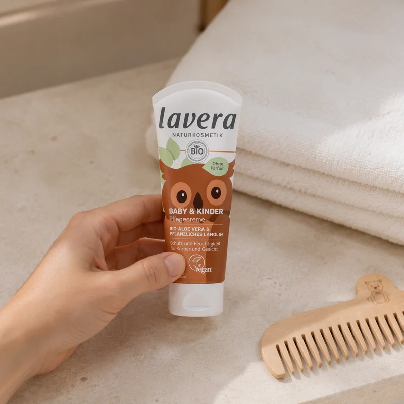 Lavera Crème Hydratante Ultra Douce pour Bébés et Enfants 75 ml