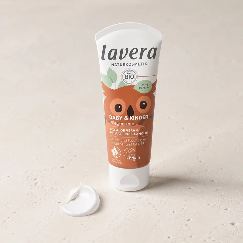 Lavera Crème Hydratante Ultra Douce pour Bébés et Enfants 75 ml