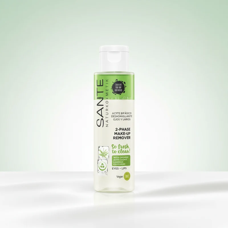 Démaquillant biphasé yeux et lèvres Sante 110 ml
