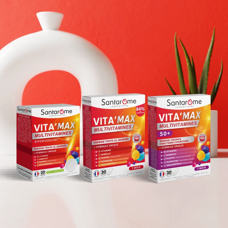 Multivitamines Vita'Max Effervescent - 20 comprimés