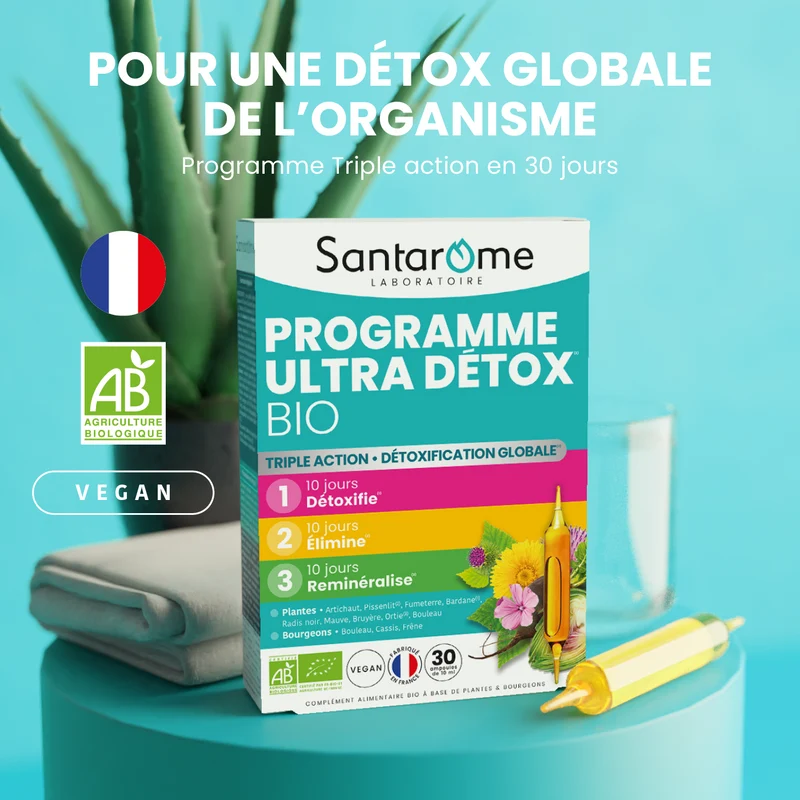 Programme Ultra Détox Bio - 30 ampoules