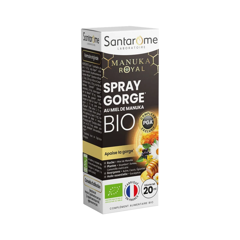 Spray Gorge au Miel de Manuka Bio