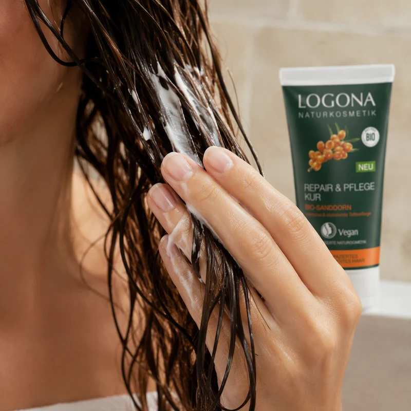 Masque capillaire réparateur à l'argousier Logona 150 ml