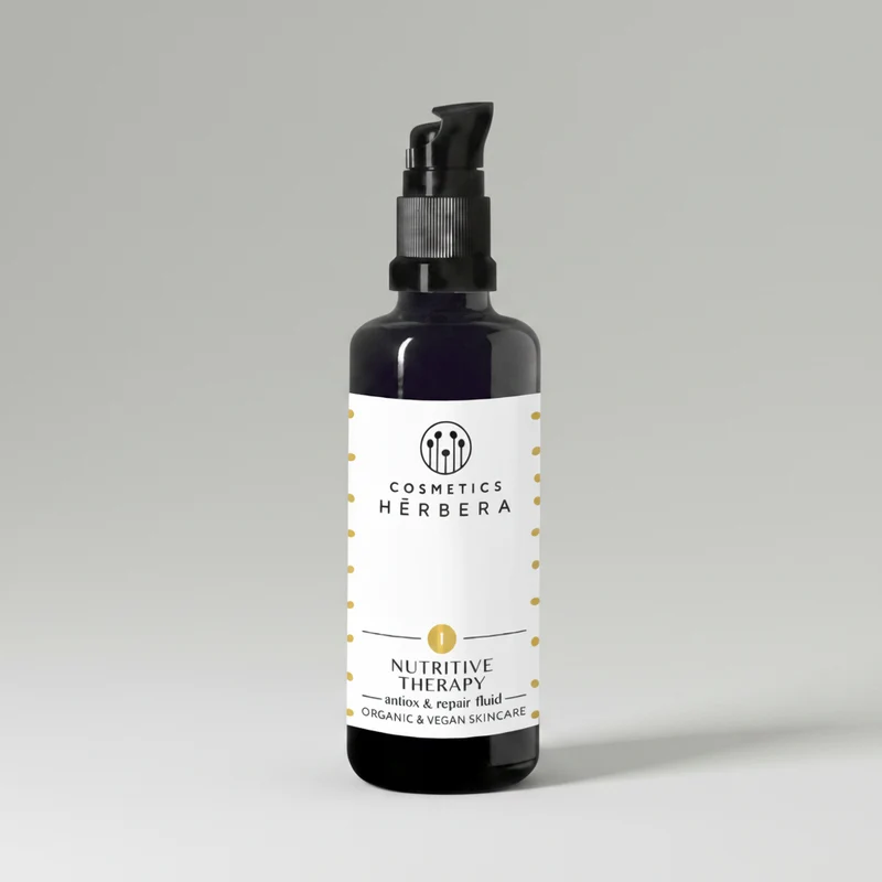 Herbera Nutritive Therapy (Fluide Visage Argan et Avocat) pour Peaux Sèches 50ml