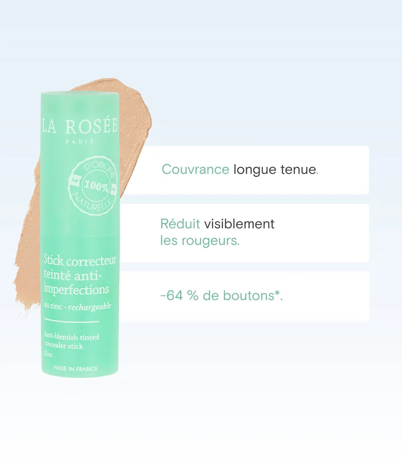 Stick correcteur teinté anti-imperfections rechargeable