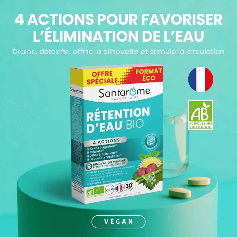 Rétention d'Eau Bio - 30 comprimés