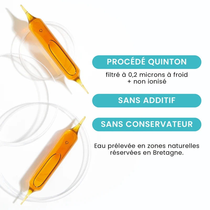 Plasma Marin Isotonique - Eau de Quinton - 20 ampoules