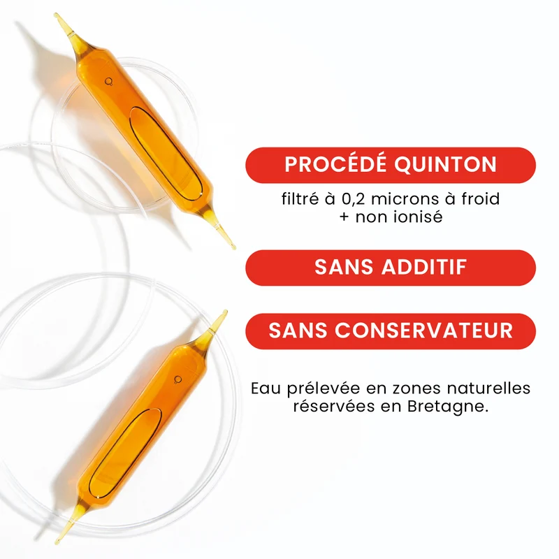 Plasma Marin Hypertonique - Eau de Quinton - 20 ampoules