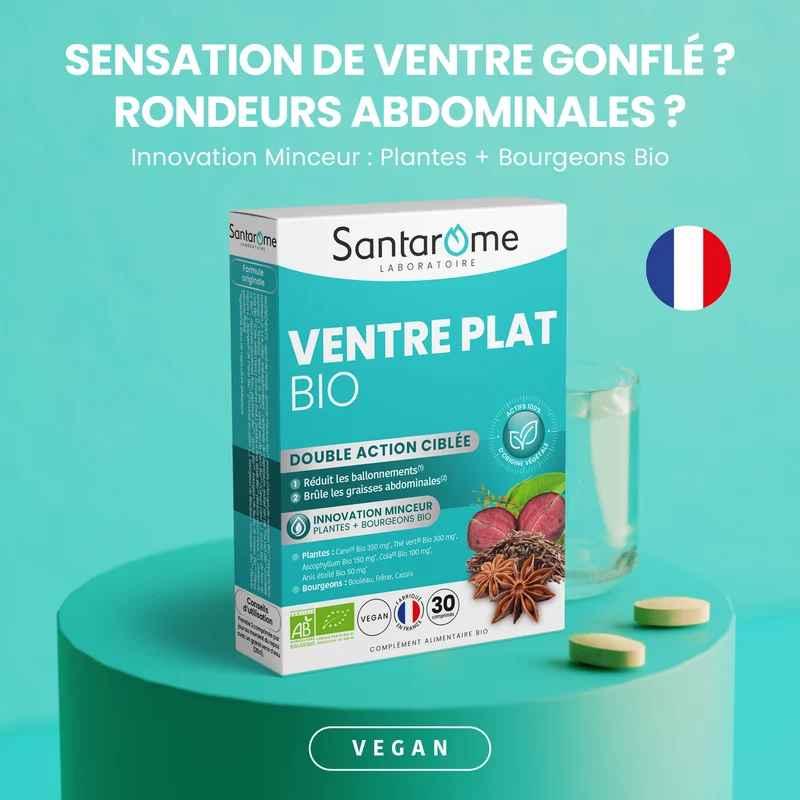 Ventre Plat Bio - 30 comprimés