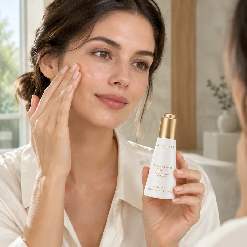 Huile visage booster d'éclat Alqvimia 30 ml