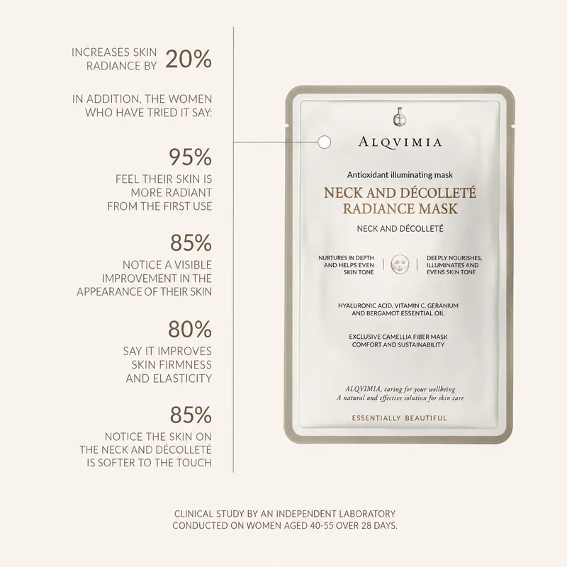 Alqvimia Masque Éclat Cou et Décolleté
