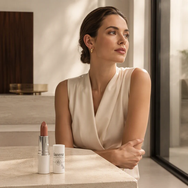 Rouge à lèvres Lavera Cream Glow 01 Brun antique
