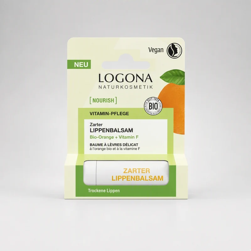 Baume à lèvres Logona Nutrition Délicate Orange et Vitamine F