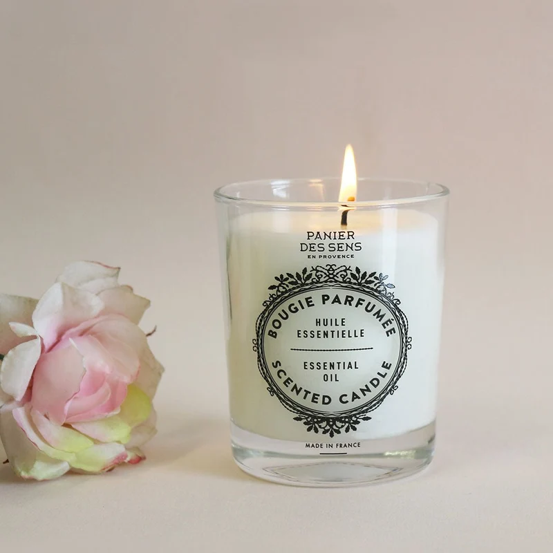 Bougie parfumée - Parfum Rose Envoûtante 180g
