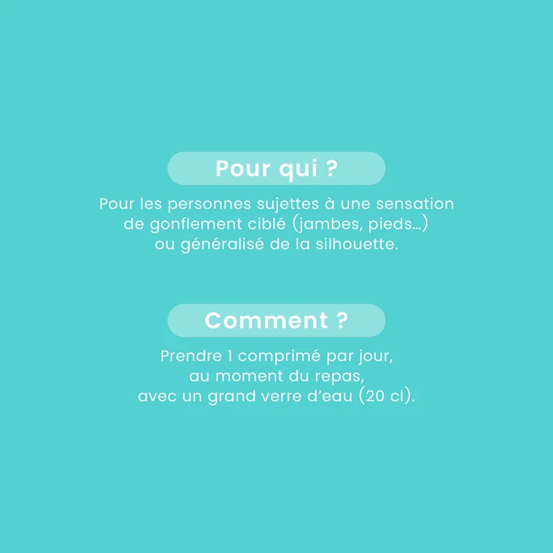 Rétention d'Eau Bio - 15 comprimés