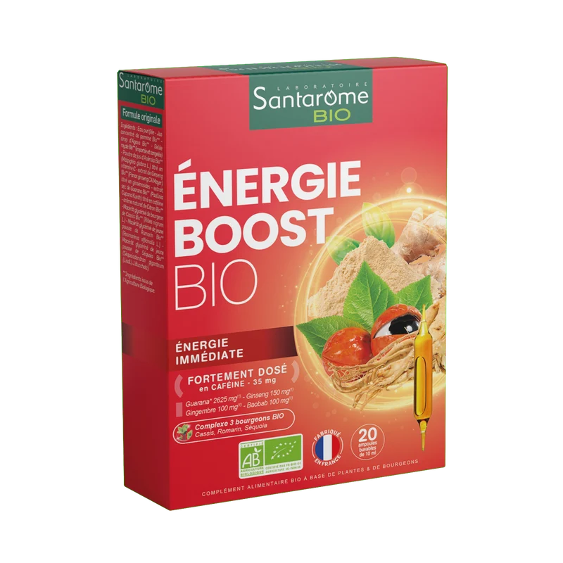 Énergie Boost Bio - 20 ampoules