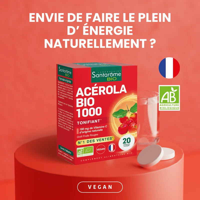 Acérola Bio 1000 - 20 comprimés