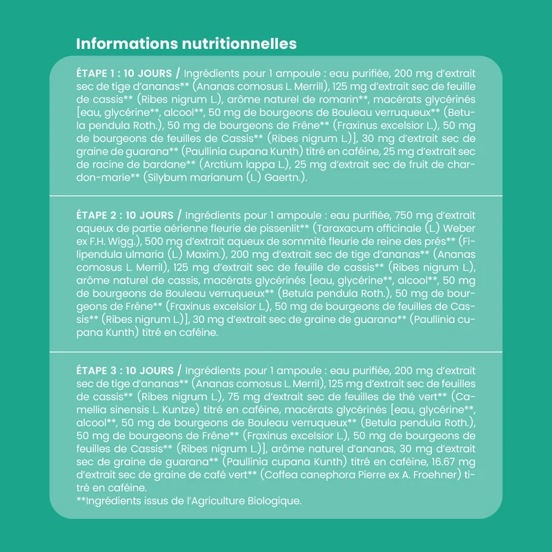 Programme Ultra Minceur Bio - 30 ampoules