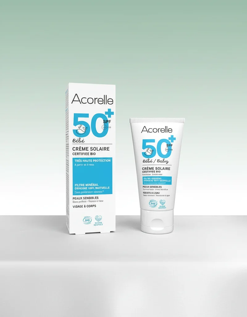 Acorelle Bébé Crème Solaire SPF50+ 50ml