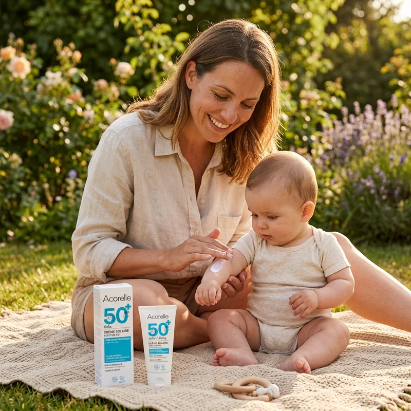 Acorelle Bébé Crème Solaire SPF50+ 50ml