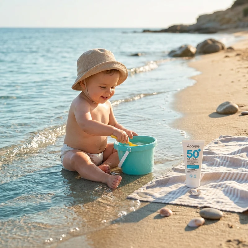 Acorelle Bébé Crème Solaire SPF50+ 50ml