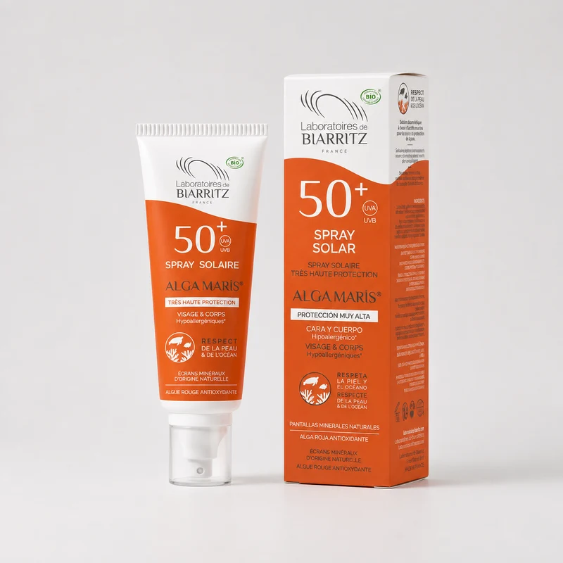 Laboratoires de Biarritz Spray Solaire Visage et Corps SPF 50+ 100 ml