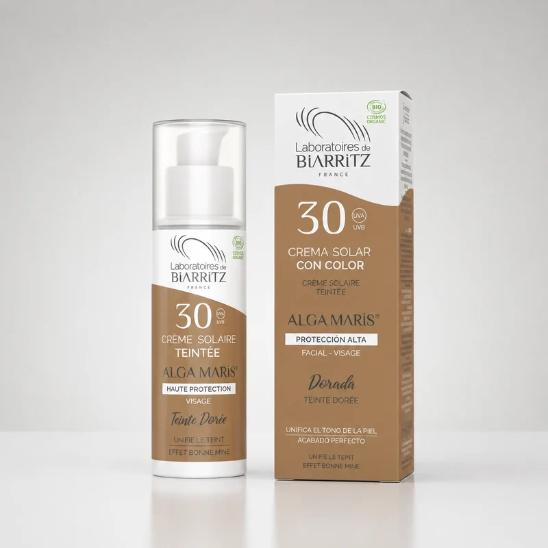 Laboratoires de Biarritz Crème Solaire Visage Dorée SPF30 50 ml
