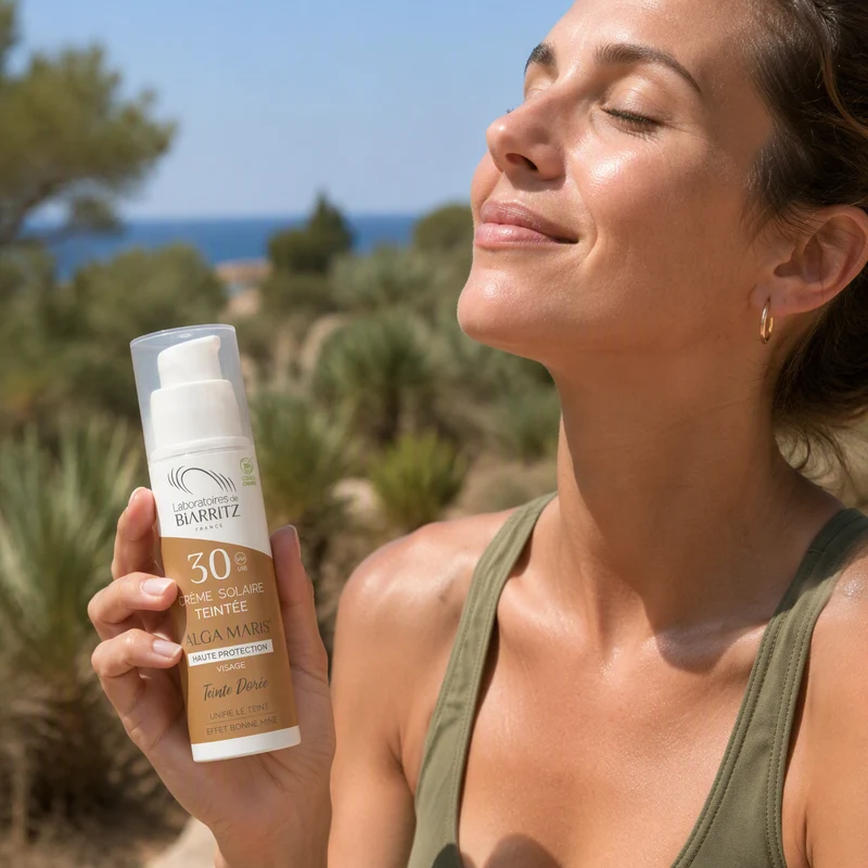 Laboratoires de Biarritz Crème Solaire Visage Dorée SPF30 50 ml
