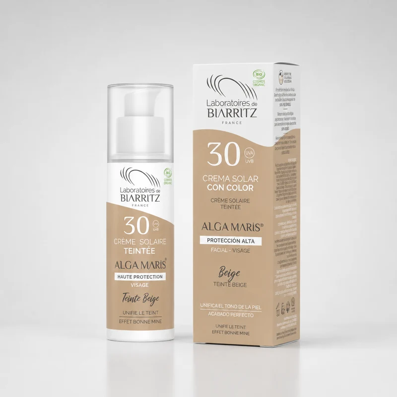 Laboratoires de Biarritz Crème Solaire Visage Beige SPF30 50 ml