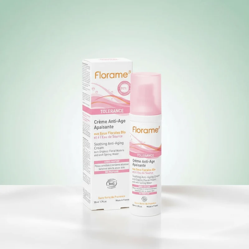 Florame Crème Visage Apaisant Anti-Âge Tolérance 50 ml