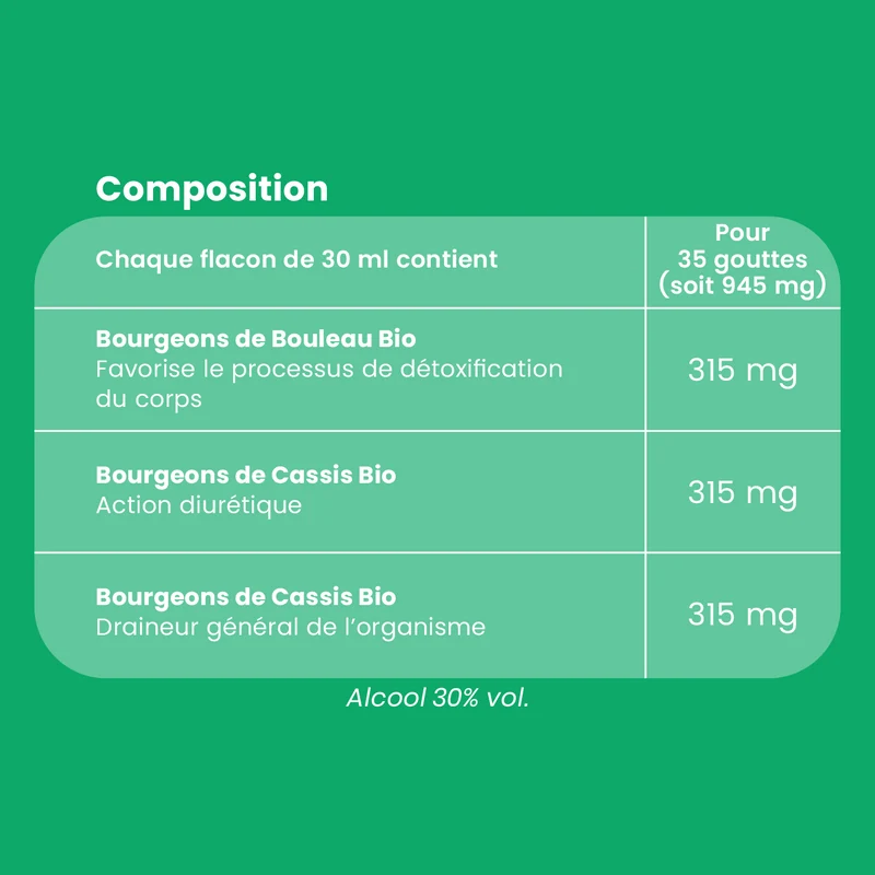 Macérat de Bourgeons - Détox Minceur Bio
