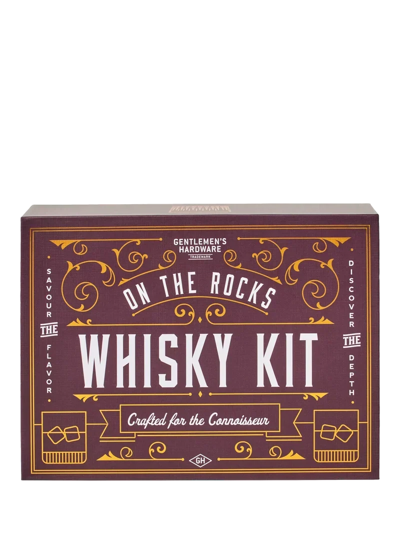 Kit Whisky con Pietre Refrigeranti e Bicchieri Gentlemen's Hardware