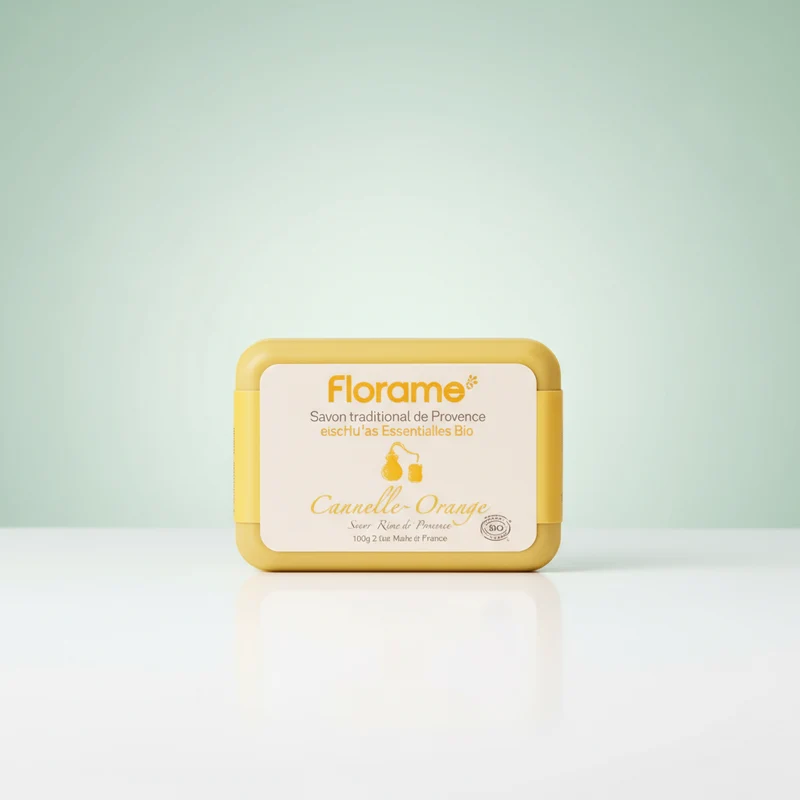 Savon Traditionnel Provençal Cannelle et Orange Florame 100g