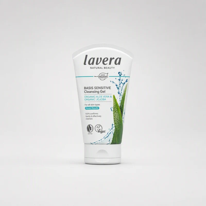 Lavera Basis Sensitiv Gel Nettoyant Visage Aloe et Jojoba 125 ml