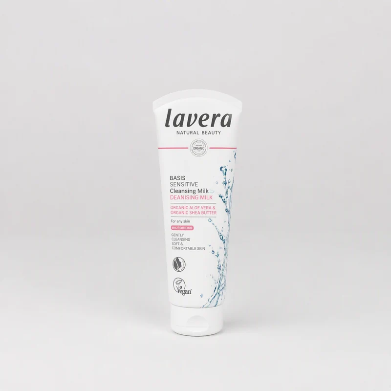 Lavera Basis Lait Démaquillant Visage Sensible à l'Aloe Vera et Karite 125 ml